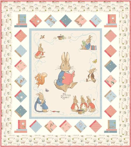 Riley Blake Peter Rabbit Collection, hochwertiger Quiltstoff, perfekt zum Quilten, Basteln, Nähprojekte und mehr (Buch Adventures Quilt-Kit) von Riley Blake