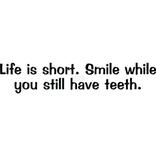 Riley & Company Funny Bones Haftstempel "Life is Short", Smile... von Riley & Company