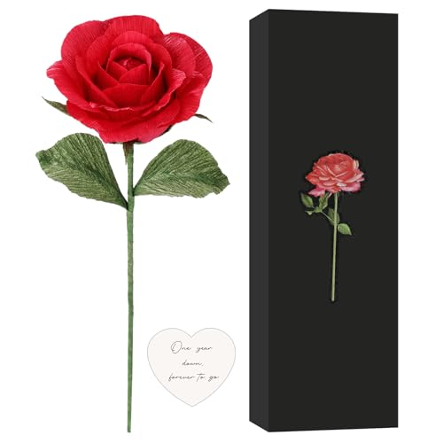 Geschenkpapier zum 1. Hochzeitstag, Rose (rot) von Rimvoe