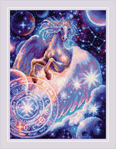 RIOLIS Counted Cross Stitch Kit 11.75"X15.75"-Pegasus Constellation (14 Count) von Riolis