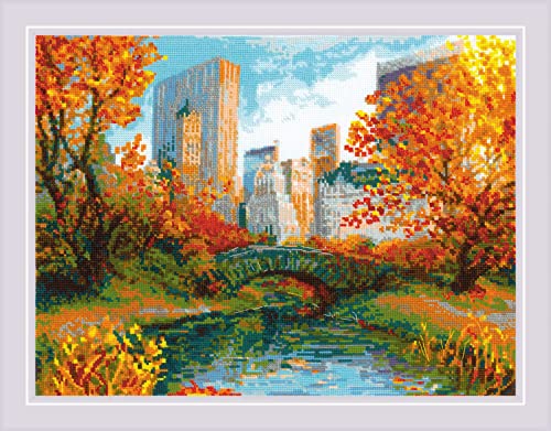 RIOLIS Counted Cross Stitch Kit 15.75"X11.75"-Central Park (14 Count) von Riolis