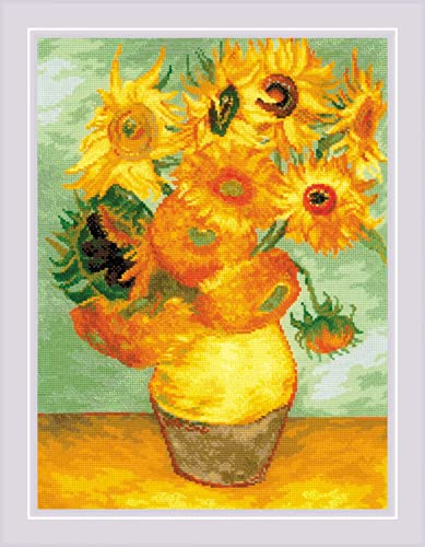 RIOLIS Counted Cross Stitch Kit 11.75"X15.75"-Sunflowers After V. Van Gogh (14 Count) von Riolis