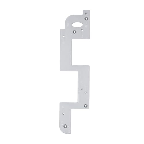 Holzbearbeitung Nutfräsvorlage, Schranktür aus hochpräziser Aluminiumlegierung, Grifflose Schlitzleiste, 6 Mm, Silber von Risegun