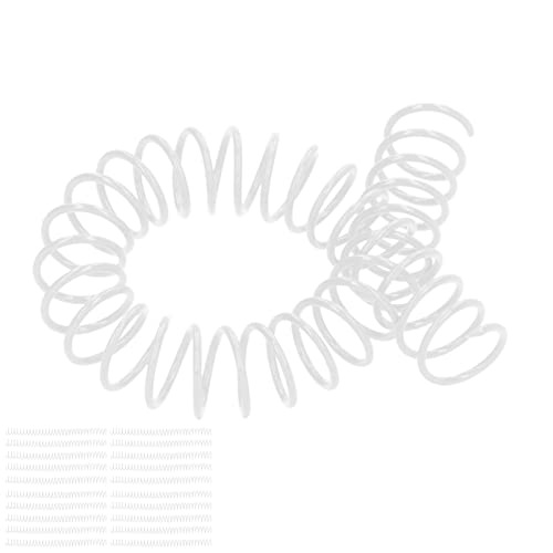 Risegun Bindespiralen Kunststoff Spiralbindungsspulen, 20 Stück, 19 mm (3/4 Zoll), 30 Löcher, Transparente Spiralen für A4 A5 Notizbücher, Binder Zubehör von Risegun