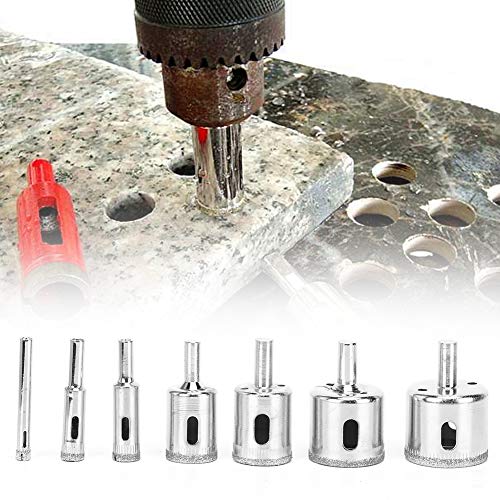 Risegun Hardware-Zubehör, Diamant-Lochsägen-Bit-Set, Hochgeschwindigkeitsstahl-Handwerkzeuge, Hardware-Zubehör, 6–50 mm, 10 Stück von Risegun