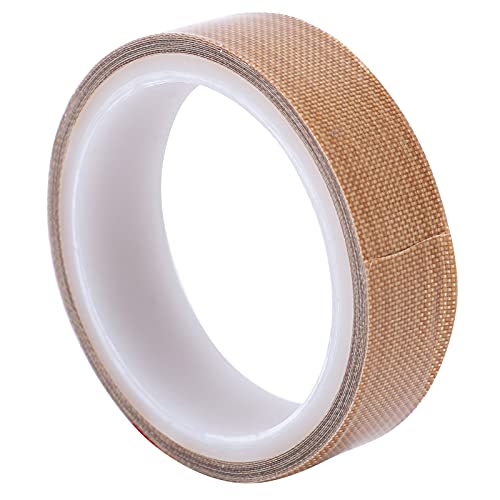 Risegun Hitzebeständiges Klebeband, hitzebeständiges Klebeband, PTFE-Klebeband, Rolle, 0,18 mm x 1 m x 10 m, geeignet für Sanitärarmaturen, Hochtemperaturanwendungen von Risegun