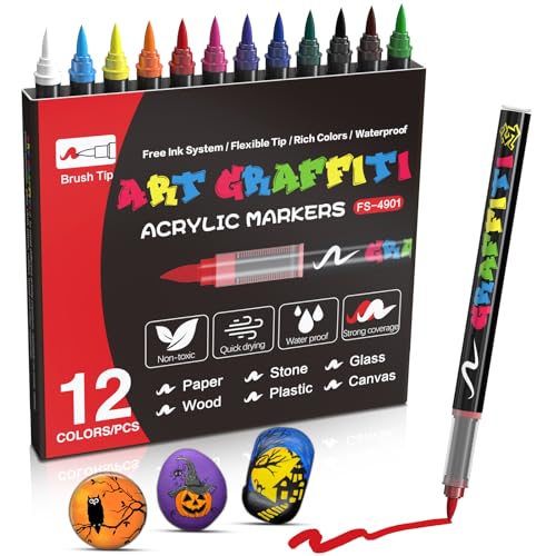 Risiours Wasserfeste Permanente Acrylic Marker Set von Risiours