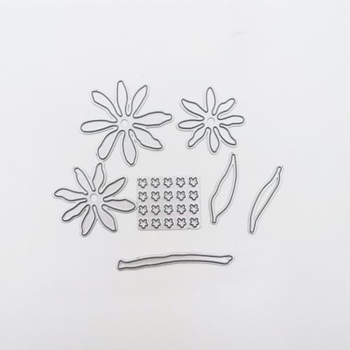 Metall-Stanzformen mit Gänseblümchen-Motiv für Kartenherstellung, Stanzschablone für Bastelarbeiten, Scrapbooking, Alben, Prägung, Foto, Basteln, Papierkarten, Scrapbooking, Stanzschablonen, Zubehör, von Risprsulen