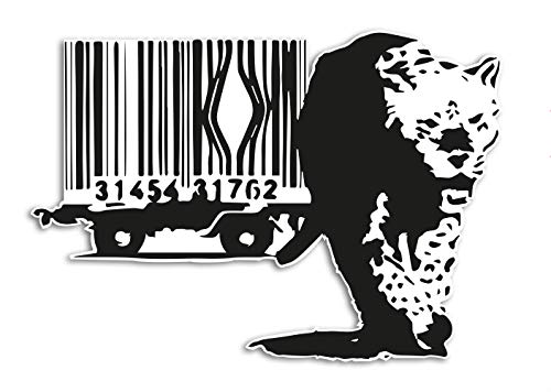 Banksy Aufkleber Streetart Graffiti Vinyl Sticker Art Kunst Deko Wetterfest UV-Beständig (Exit the code) von Ritterprintz