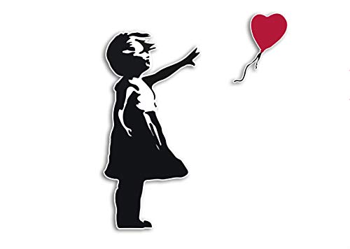 Banksy Aufkleber Streetart Graffiti Vinyl Sticker Art Kunst Deko Wetterfest UV-Beständig (Love Fly Away) von Ritterprintz