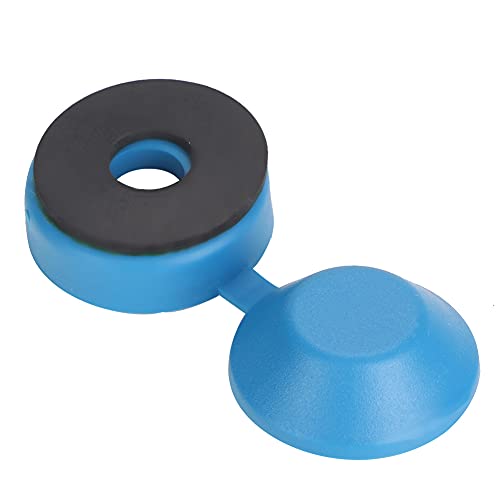 100 Stück Bogenschraubenabdeckungen aus PP, Wasserdicht, für 20-mm-Flachkopfschrauben und Nägel (BLUE) von Riuulity