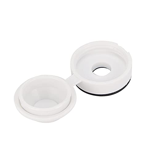 100 Stück Bogenschraubenabdeckungen aus PP, Wasserdicht, für 20-mm-Flachkopfschrauben und Nägel (WHITE) von Riuulity