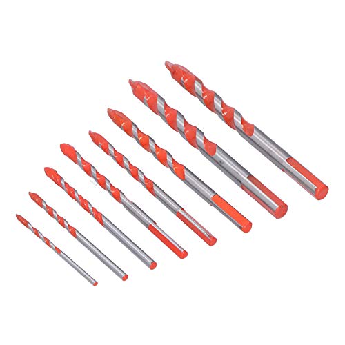 Bohrer-Set, Mehrzweck-Zubehör für Keramikfliesen, Beton, Glas, Bohrbolzen-Sets (8PCS) von Riuulity