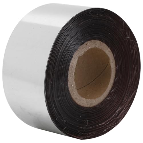 Goldfolie, Heißprägefolienpapier, 3 Cm Breit, 120 Meter/Rolle für -Dekoration, Geeignet für Papier, Leder, Stoff, Kartonverpackung (SILVER) von Riuulity