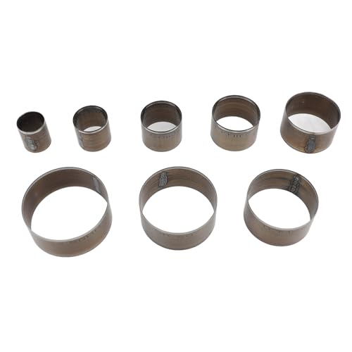 Leder-Stanzformen-Set, Stahl, 55 Mm, 50 Mm, 45 Mm, 40 Mm, 35 Mm, 30 Mm, 25 Mm, 20 Mm, Rundes Locher-Set für Heimwerker von Riuulity