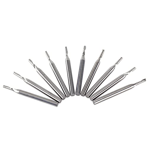 Premium -Wolfram -Carbid CNC Gravurwerkzeuge Einzelflöte Endmühle für Holzbearbeitung 10pcs Premium -Wolfram -Carbid CNC Gravurwerkzeuge Einzelflöte Endmühle für Holzbearbeitung 10pcs von Riuulity