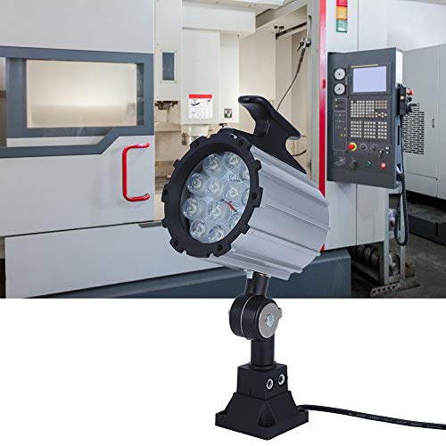 Riuulity Maschinenarbeitslicht, 12W 24V Flexible Kurze Arm wasserdichte CNC-Maschinenlampe für Drehmaschine Fräsbohrmaschine Industriebeleuchtung von Riuulity