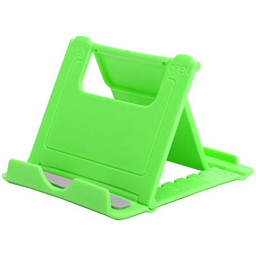 Tragbarer Desktop-Ständer, Faltbarer Telefonhalter mit Rutschfester Unterlage für Mobiltelefone und Tablets (Grün) von Riuulity