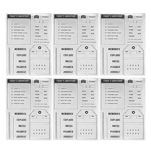 Transparente TPR-Stempel, Handgefertigtes Transparentes Stempelset für die Kartengestaltung mit Verschiedenen Mustern, Ideal für Freunde, Tagebücher, DIY-Scrapbooking (T1993) von Riuulity