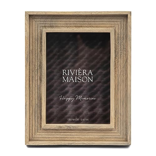 Riviera Maison Bilderrahmen Braun, Rechteckig, Fotorahmen, Holzrahmen, Stehend - RM Spezia Photo Frame 13x18 - Holz von Riviera Maison