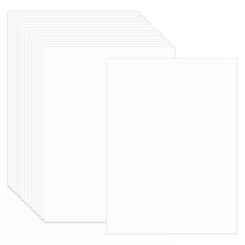 100 Blatt weiß A4 210x 297 mm Bastel-Karton weiß Kartenkarton zum Basteln Malen Beschreiben Scrapbooking DIY-Bedarf Foto-Karton Tonzeichen-Karton Druckerpapier für Einladungen, Menükarten, Hochzeit von Rixotix