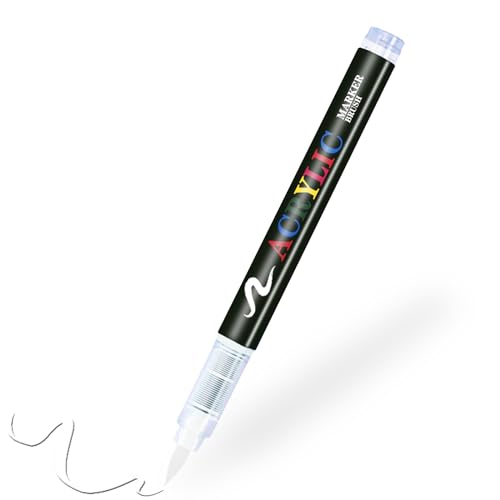 RiyaNed permanent marker weiß,Acrylstifte Stift wasserfest Schnell trocknender, 1,0-6.0 mm. von RiyaNed