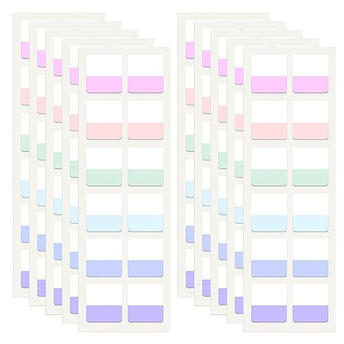 Haftstreifen Transparent 360 Stk Seitenmarker Index Book Tabs Haftmarker Haftnotizen Klebezettel Pastell Page Marker Sticky Notes von Rjayaa