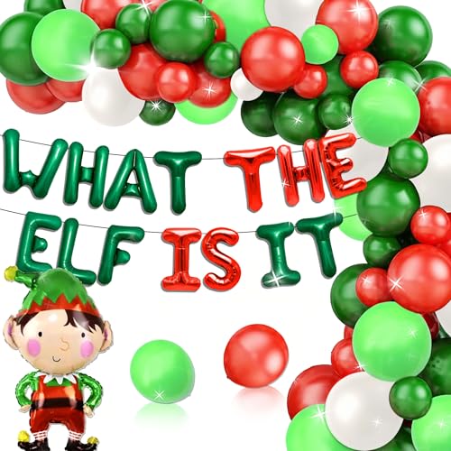 Elf She or He Balloons What The Elf Is It Decoration Christmas Gender Reveal Decoration for Christmas Gender Reveal Party Decoration Christmas Elf Gender Reveal Supplies von Roaring Good Time