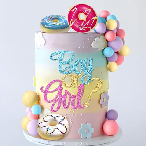 Roaring Good Time Donut Tortenaufleger Baby Sprinkle Dekorationen Macaron Kugeln Donut Mini Donut Cupcake Topper für Geburtstag Baby Shower Party Supplies von Roaring Good Time