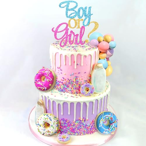 Roaring Good Time Donut Tortenaufleger Baby Sprinkle Dekorationen Macaron Kugeln Donut Mini Donut Cupcake Topper für Geburtstag Baby Shower Party Supplies von Roaring Good Time