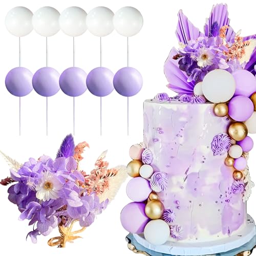 Roaring Good Time Lila Tortenaufsatz Boho Kuchen Dekorationen Kuchen Blumen Dekorationen Floral Cake Topper für Baby Shower Hochzeit Braut Geburtstag Party Supplies von Roaring Good Time