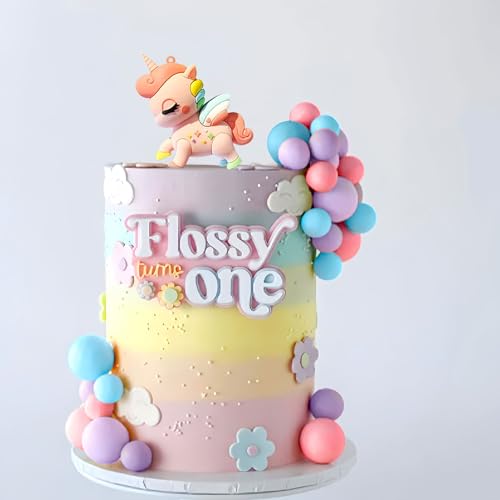 Roaring Good Time Rosa Bunte Pony Kuchen Dekoration Einhorn Geburtstag Dekoration von Roaring Good Time