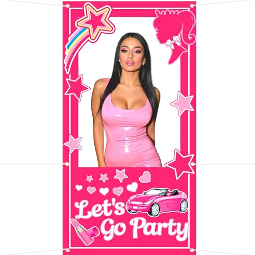 Roaring Good Time Sportwagen Barbie Foto Hintergrund Stoff Party Dekoration Birthday Party Supplies Come On Lets Go Party Dekoration Lets go Party Supplies von Roaring Good Time