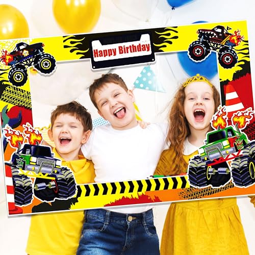 Roaring Good Time Truck Party Foto Booth Requisiten Rahmen Truck Geburtstag Party Zubehör für Truck Themed Birthday Party Dekorationen Lkw Geburtstag Party Zubehör Truck Themed Geburtstag Party Favors von Roaring Good Time