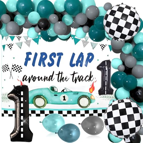 Roaring Good Time Vintage Car First Lap Around The Track Birthday Decorations Fast One Birthday Decorations For Boys Fast One Birthday Party Supplies von Roaring Good Time