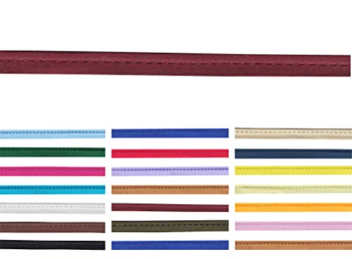 10 Meter lang 10mm breite Satin Paspelband zum nähen mit kordel in 20 Farben von Roban Fashion