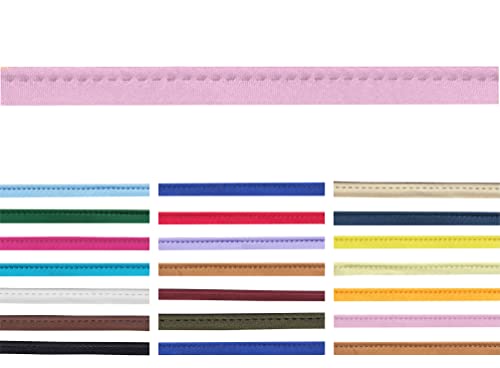 5 Meter lang 10mm breite Satin Paspelband zum nähen mit kordel in 20 Farben von Roban Fashion