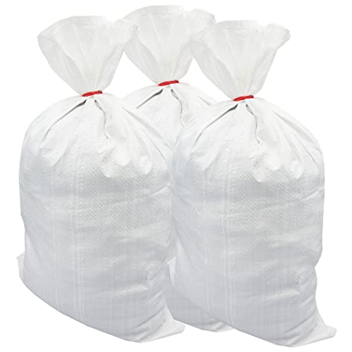 50er Set PP Sacke Getreidesäcke Gewebesäcke Transportsäcke Sandsäcke PP-Säcke 50x85cm 25kg Weiß von Roban Fashion