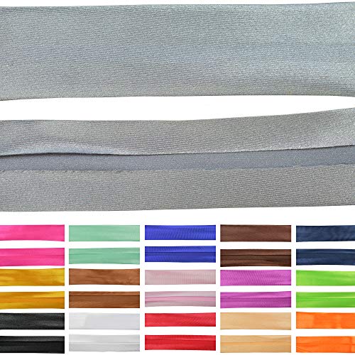 Roban Fashion Satin Schrägband 20 mm breit Textilband Blende in 26 Farben von Roban Fashion