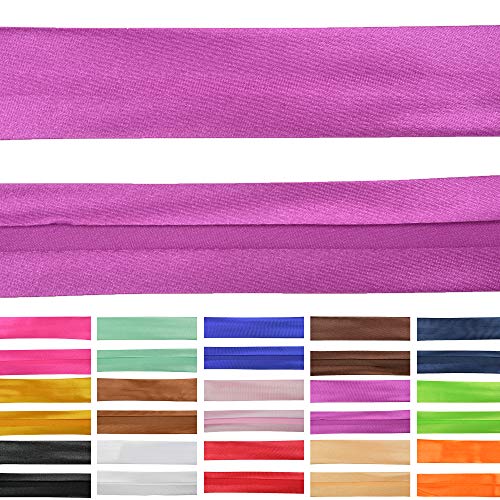 Roban Fashion Satin Schrägband 25mm breit Textilband Blende in 26 Farben von Roban Fashion