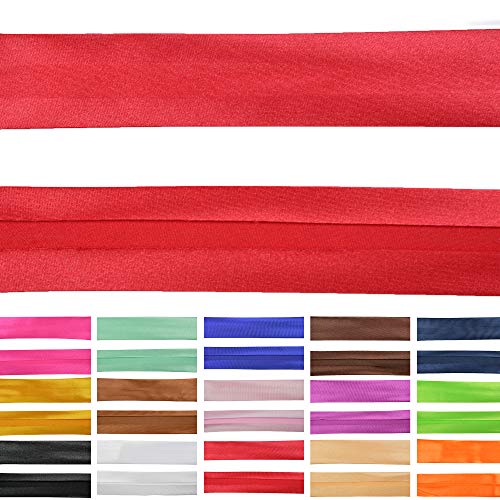 Roban Fashion Satin Schrägband 30mm breit Textilband Blende in 26 Farben von Roban Fashion