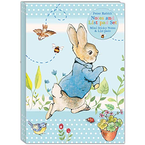 Robert Frederick Peter Rabbit Pastel Stripes Things to Do Sticky Notes Set von Robert Frederick