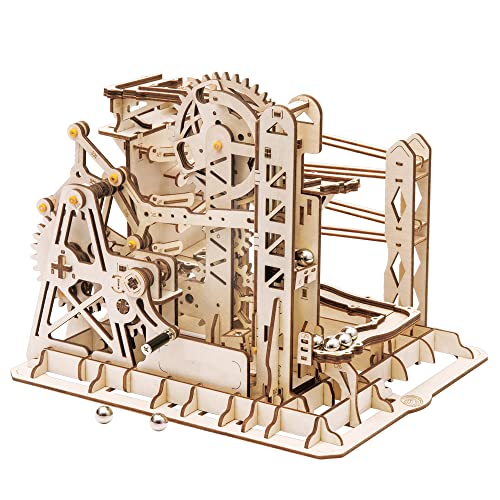 Robotime 3D Puzzle Holz Kugelbahn Erwachsene, Murmelbahn Modellbau Holzbausatz Board Games von Robotime