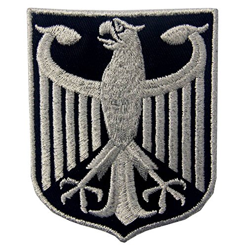 Germany Coat of Arms German Eagle Shield Metallic Embroidered Iron On Sew On Patch von Rocking Planet