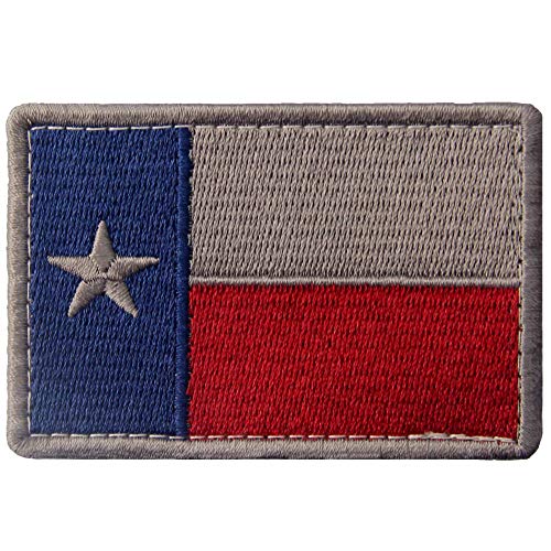 Tactical Texas Flag Patch Embroidered Morale Applique Fastener Hook & Loop Emblem von Rocking Planet