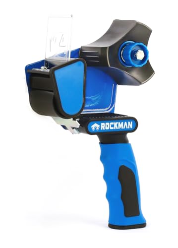 Rockman tools Robuste Klebebandabroller 08, ideal für Versand, Lager und Umzug, geeignet für 5,1 cm Klebeband, ergonomisches Griffdesign für Komfort und Effizienz von Rockman Tools