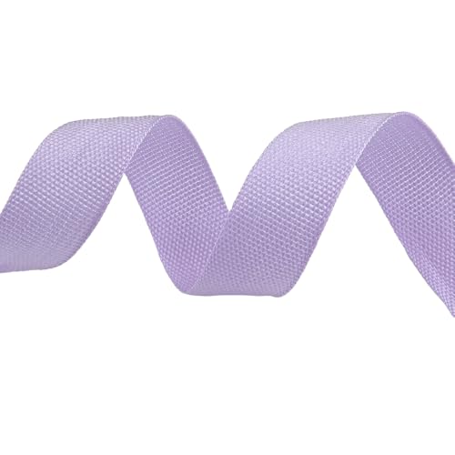 Rockreyoa PP Gurtband Edge Wrap Gurtband Twill-Band Weiches Gewebe Gurtband Schrägband Nähen Binden Fischgräten Gurtband Rolle Gurtband Reite Flache Schnüre Aus Gurtband DIY 20m #Hellviolett 20mm von Rockreyoa