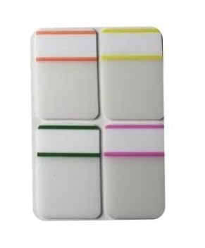 Rockreyoa Plastik Haftstreifen Tabs Beschreibbare ISelbstklebende Haftnotizen Page Marker Sticky Notes ndex Sticker Tabs Haftmarker Textstreifen zum Lesen von Notizen, Bücher Style 3 4 Stück von Rockreyoa