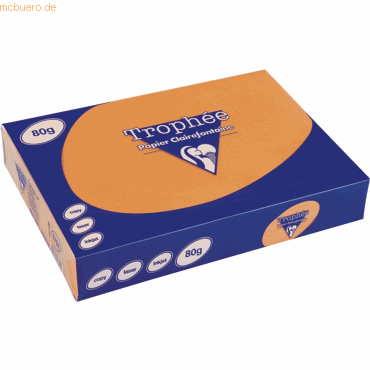 Rodeco Kopierpapier Trophee A4 80g/qm VE=500 Blatt orange von Rodeco