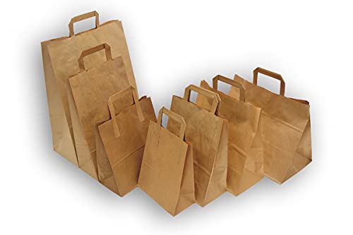 Rodenbacher Papieragentur GmbH 50 St. Papiertragetaschen braun mit Henkel 220x110x250 mm, Papiertüten, Papierbeutel, Einkaufstüten, Geschenktüten Rodenbacher Papieragentur GmbH 50 St. Papiertragetaschen braun mit Henkel 220x110x250 mm, Papiertüten, Papierbeutel, Einkaufstüten, Geschenktüten von Rodenbacher Papieragentur GmbH